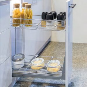 bộ rổ kéo hafele 549.34.022 gắn cánh 150mm