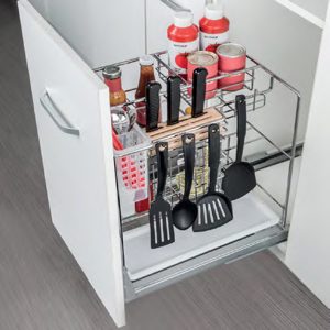 bộ rổ đa năng hafele 549.34.055 gắn cánh 400mm