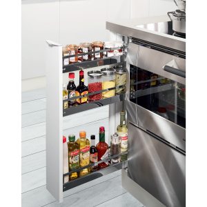 Giá chai lọ 3 tầng kessebohmer Hafele 545.61.029 màu ice white