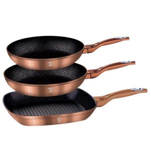 bộ 3 chảo màu vàng đồng 531.08.010