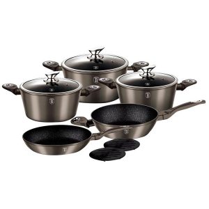 bộ nồi chảo màu cacbon xám 531.08.003