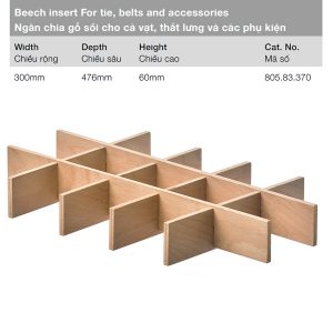 Khay chia bằng gỗ sồi Hafele 805.83.370