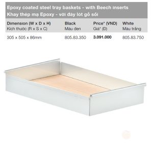 Khay thép mạ epoxy Hafele 805.83.750