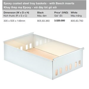 Khay thép mạ epoxy Hafele 805.83.760
