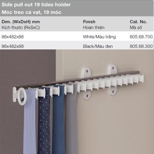 móc treo cà vạt Hafele 19 móc