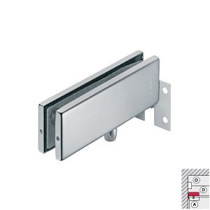 kẹp kính trên khung gắn tường hafele 981.00.666