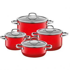Bộ nồi Silit Passion red 4 món