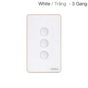 Công tắc ba đèn thông minh hafele HSL-LSXG01W trắng 820.71.005
