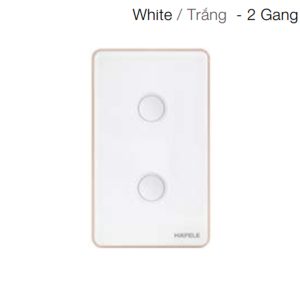 Công tắc đôi đèn thông minh hafele HSL-LSXG01W trắng 820.71.004