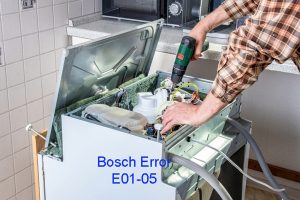 MÁY RỬA BÁT BOSCH LỖI E01-05