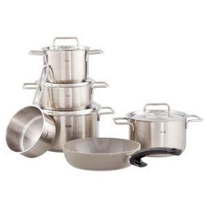 bộ nồi Fissler Pure 6 món vung inox
