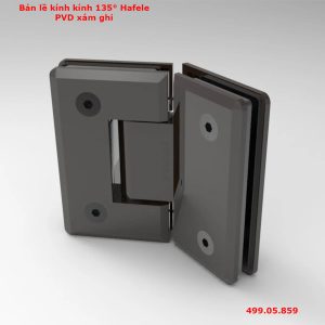 bản lề kính kính 135 Hafele PVD xám ghi 499.05.859