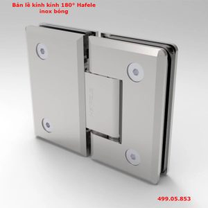 bản lề kính kính 180 hafele inox bóng 499.05.853