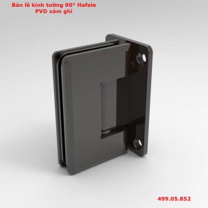 Bản lề kính tường 90° Hafele PVD xám ghi 499.05.852