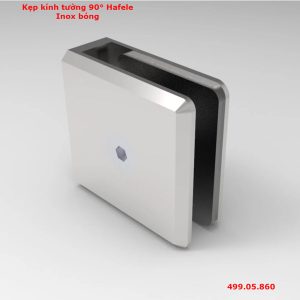 Kẹp kính tường 90 Hafele inox bóng 499.05.860
