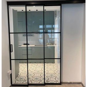 Phụ kiện cửa trượt nhôm kính Hafele đồng bộ FG80 3T