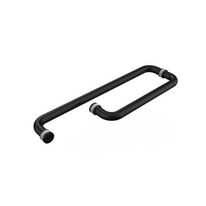 Tay nắm phòng tắm kính Hafele PVD đen mờ 499.68.223