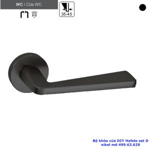 Bộ khóa cửa DIY hafel set D 499.63.629