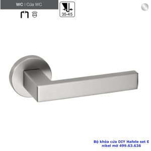 Bộ khóa cửa DIY Hafele set E 499.63.636