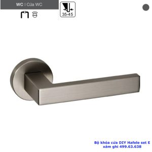 Bộ khóa cửa DIY Hafele set E 499.63.638