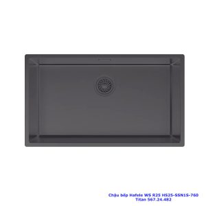 Chậu rửa bát Hafele R25 HS25-SSN1S-760 màu Titan 567.24.482