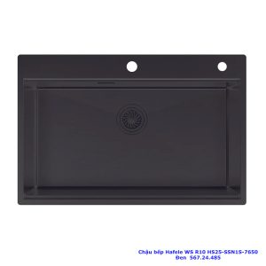 Chậu rửa bát Hafele WS R10 HS25-SSN1S-7650 màu đen 567.24.485
